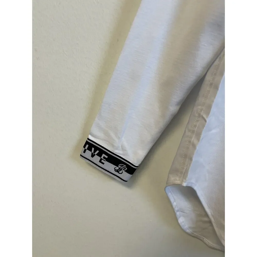 ILLusive London Shirt Boys 13-14 Button Up White Long Sleeve N49